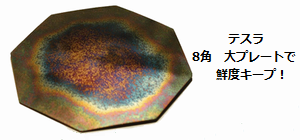 テスラ 8角大プレートで、食品の鮮度キープ!
