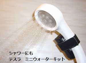 シャワーに、
テスラ ミニウォーターキット