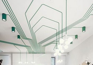 天井照明の電気配線