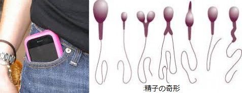 携帯をテスラ 電話タグなしで、ズボンのポケットに入れてると精子に奇形が!