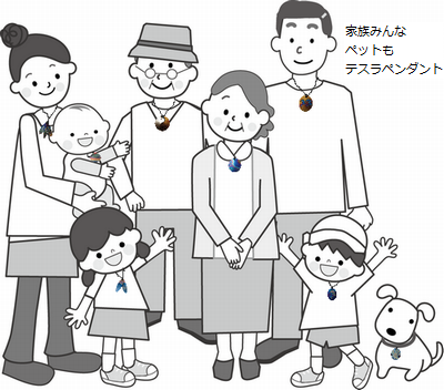 家族みんな ペットも
テスラペンダント