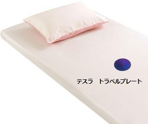 テスラ トラベルプレートと、快眠!